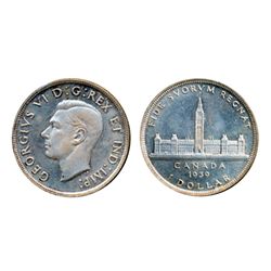 1939. ICCS Mint State-64. A scarce example with Heavy Cameo contrast.