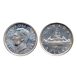 1950. ICCS Mint State-65. A brilliant dollar with superb semi-matte fields.