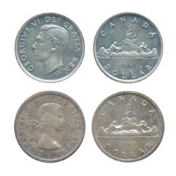 1951. Arnprior. 1957. Both ICCS Mint State-64. Lot of two (2) lightly toned coins.