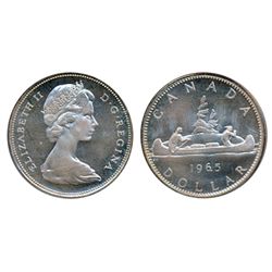 1965. Type 3. Large Beads, Blunt 5. PCGS graded Proof-Like-66. A brilliant example, with a Heavy Cam