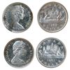 Image 1 : 1965. Type III. Proof-Like-64 or better. Lot of two (2) coins, both brilliant with Heavy Cameo contr