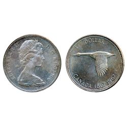 1967. ICCS Mint State-65. Light pale bluish toning. A Gem.