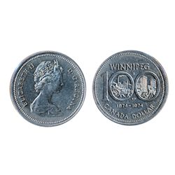 1974. Nickel. Double Yoke. ICCS Mint State-63.