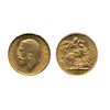 Image 1 : Sovereign. 1918-C. PCGS graded Mint State-62. Brilliant yellow luster.