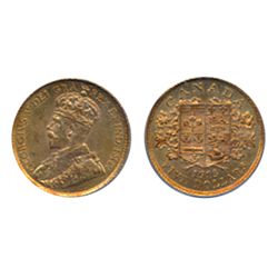 $5.00 Gold. 1913. PCGS graded Mint State-64. Near Gem with very strong lustre.