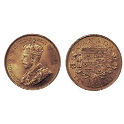 $10.00 Gold. 1913. PCGS graded Mint State-63+. (Yes, + is part of the grade). Excellent strike. Clea