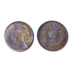 1896. ICG graded Mint State-65. Red-Brown. 60% golden lustre, with good ‘eye appeal’.