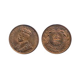 1936. ICCS Mint State-64. Red. 70% lustre.