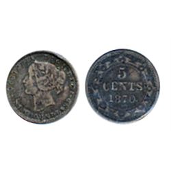 1870. Obverse port. #1. Fine-12. Small edge bump.