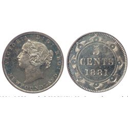 1881. PCGS graded SPECIMEN-66. Cameo bust and deep mirror fields. A gem of the highest rarity. Unlis