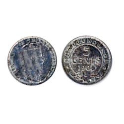 1908. ICCS Mint State-63. Medium heavy blue toning over underlying lustre.