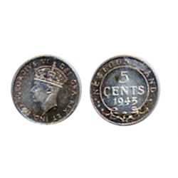 1945-C. PCGS graded Mint State-66. Medium heavy gold and purple toning. A Gem from the Wayte Raymond