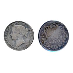 1870. Obverse port. #2. VG-10. Typical weak reverse.