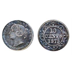 1873. Obverse port. #2. ICCS graded Very Fine-30. Heavy toning.