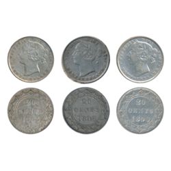 1885. ICCS Very Fine-20. Medium heavy toning; 1896. Large 96. ICCS Very Fine-30. Medium tone; 1896.