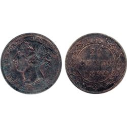 1899. Large 9’s. ICCS Mint State-64. Attractive toning. Rare in high grade mint state.