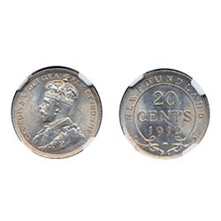 1912. NGC graded Mint State-65. A gem with very light rainbow toning. Superb fields and strike.