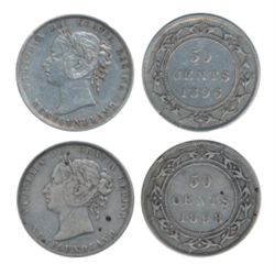 1896. Large ‘W’. Obverse port. #1. ICCS Very Fine-30. Lightly toned; 1898. Small ‘I’ variety. Obvers