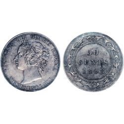 1898. Large ‘W’. Obverse port. #1. ICCS AU-55. Tied with two other examples for the ‘finest’ graded.