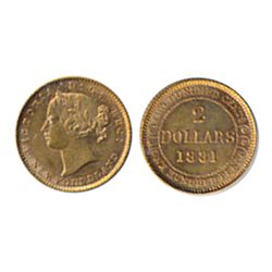 1881. ICCS AU-58. Brilliant yellow lustre.