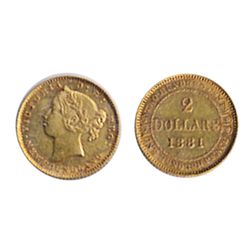 1881. ICCS Extra Fine-40. Orange lustre.