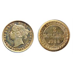 1882-H. ICCS AU-58. Brilliant orange lustre.