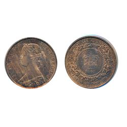 ONE CENT. 1861. PCGS graded Mint State-63. Red-Brown. 40% red lustre.