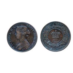 One cent. 1864. Short 6 variety. An Error Coin, with a die break resulting in ‘E.D.’, not ‘F.D.’ in