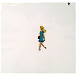Blonde Girl Original Animation Cel Art Thing of Beauty