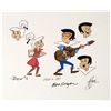 Image 1 : The Jetsons Original Judy Jet Animation Cel Rocking Out