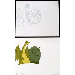 Drawing No Chance Animation Herculoids Cel Original