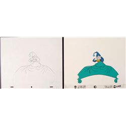 Wake Up Original Drawing Animation Donald Duck Cel