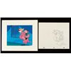 Image 1 : Animation Pink Panther Cel Bkgd Original Puppet Drawing