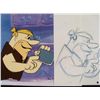 Image 2 : Barney Animation Cel Drawing Flintstones Original Art