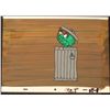 Image 1 : Animation Oscar Grouch Cel Orig Background Trash Can