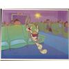 Image 1 : Bugs Bunny Orig Cel Production Background Movie Popcorn