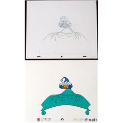 Drawing Animation Fast Nap Donald Duck Original Cel