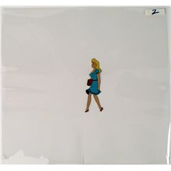 Animation Cel Beautiful Day Original Blonde Girl Art