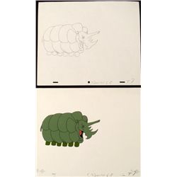 Drawing Animation Jokester Original Cel Herculoids Art