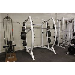 NU WAVE ARCED CROUCH MACHINE WITH WEIGHTS