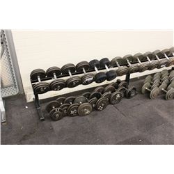 LARGE BLACK METAL WEIGHT STAND