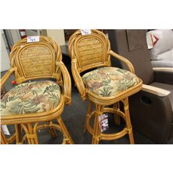 LIGHT RATTAN MONTE CARLO 27" HIGH BAR STOOL