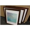 Image 2 : LOT 5 PIECES OF FRAMED ART