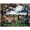 Image 1 : CEZANNE "VILLAGE FRAMED BY TREES"