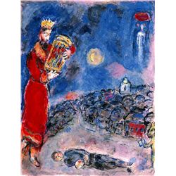 MARC CHAGALL "KING DAVID WITH ARTIST"