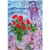 Image 1 : MARC CHAGALL "RED BOUQUET WITH LOVERS"