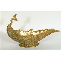 "JEWELED PEACOCK BOWL"