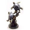 Image 1 : SEA TURTLE PAIR BRONZE SCULPTURE