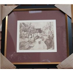 CEZANNE "A AUVERS" ETCHING