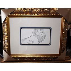 "LION KING" ORIGINAL COLOR BOARD DRAWING - HAND DRAWN